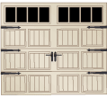 Door shown with Optional Key Locks and Escutcheon Plates and Strap Hinge